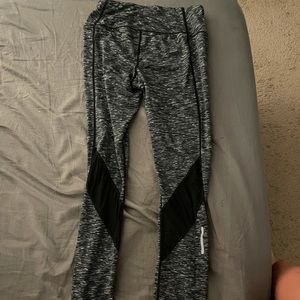 Reebok Grey & Black Leggins